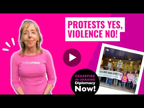 CODEPINK Condemns the Violent Protesters at Medea Benjamin's Ukraine Book Tour Event in Minneapolis