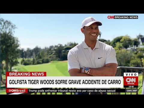 Astro do golfe Tiger Woods sofre acidente de carro nos EUA 