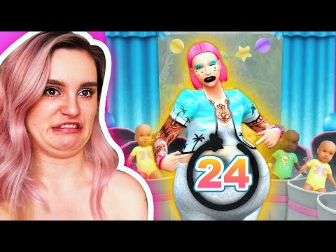 SIMS 4 100 BABY CHALLENGE IN 24 HOURS