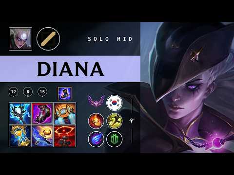 Diana Mid vs Ahri - KR Master Patch 26.03