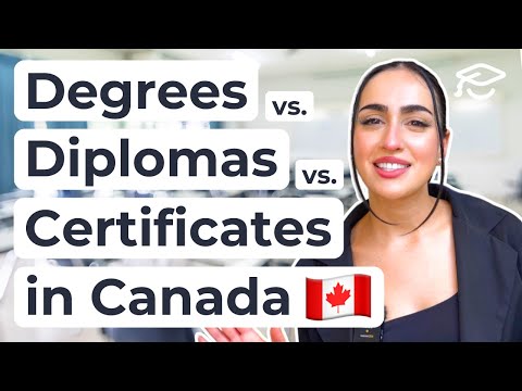 Degrees vs. Diplomas vs. Certificates in Canada | What's the Difference? 🇨🇦