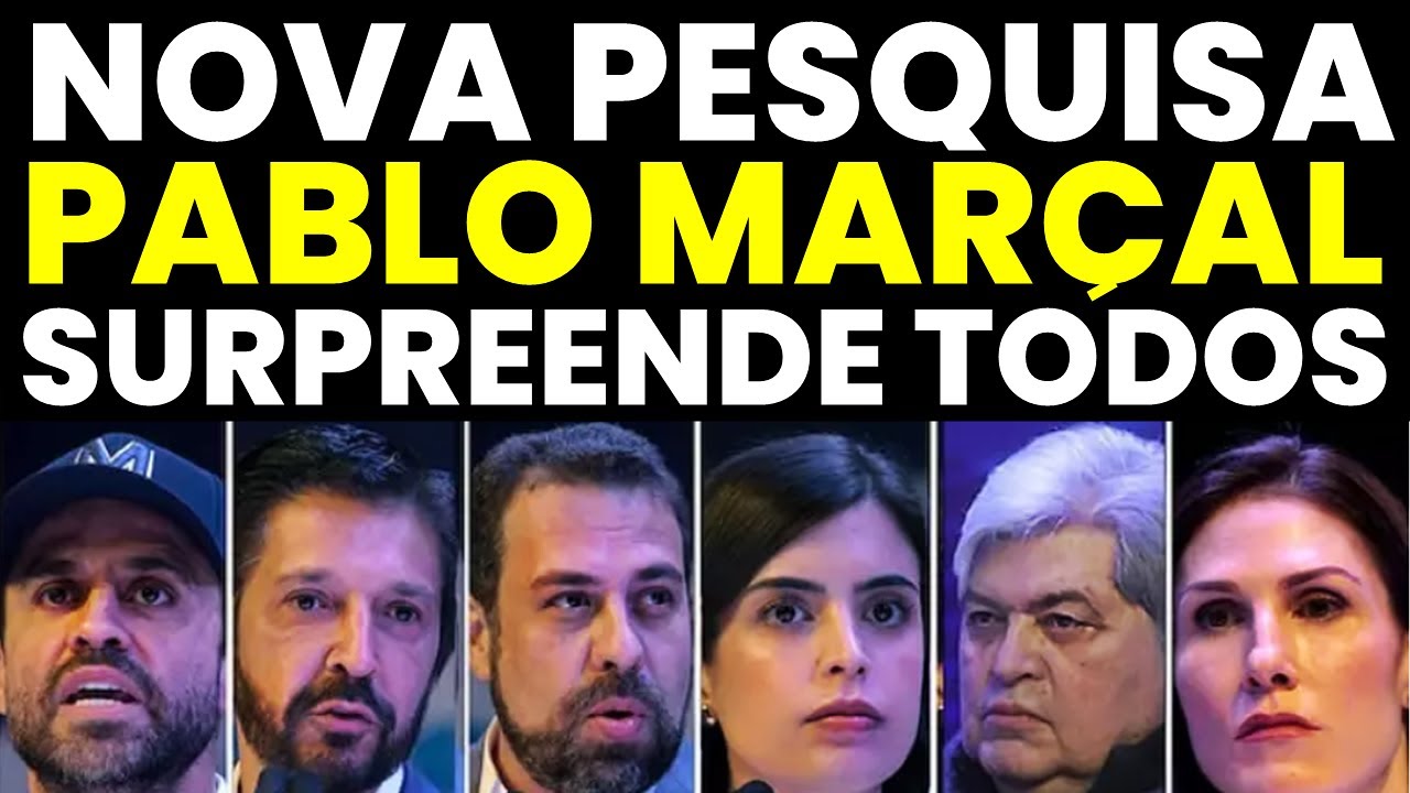 NOVA PESQUISA PREFEITURA SP 2024 MOSTRA PABLO MARÇAL, BOULOS, RICARDO NUNES E DATENA