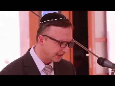 Totha Péter Joel rabbi beszéde Debrecenben a Holokauszt emlékhely avatásán