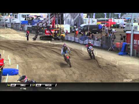 Shaun Simpson passes Max Nagl MXGP of The Netherlands 2015