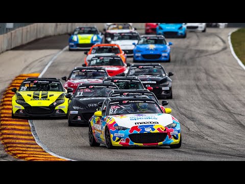 IMSA WTSC第8戦ロード・アメリカ Mazda MX-5Cupのレース動画