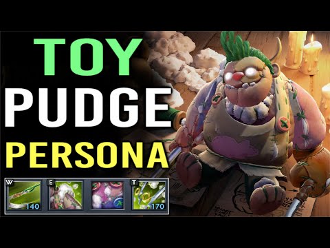 NEW PUDGE PERSONA THE TOY BUTCHER! Epic Hook Max Range WTF Cool Effect Dota 2