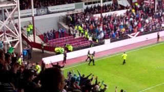 Leigh Griffiths Free Kick Screamer v Hearts at Tynecastle. Sunday May12th 2013