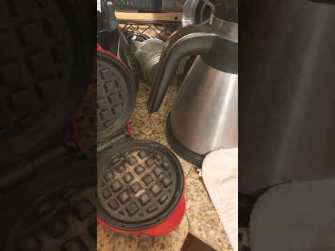 First time using this mini waffle maker.