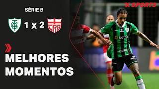 AMÉRICA-MG 1 X 2 CRB | MELHORES MOMENTOS | BRASILEIRÃO SÉRIE B