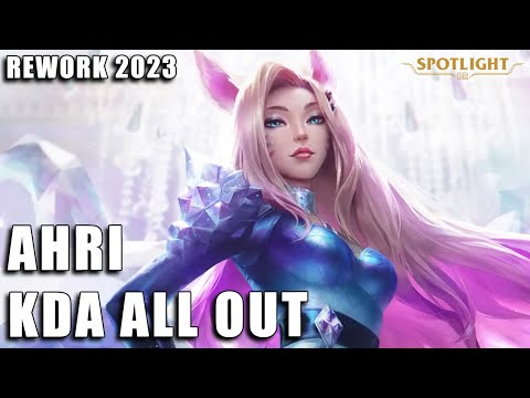 Ahri KDA All Out (Rework 2023) - Spotlight COMPLETO