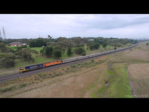2TA8 JBRE Great Southern Luxury Passenger Train NR23 & NR30 (3/1/2024) - PoathTV Australian Railways