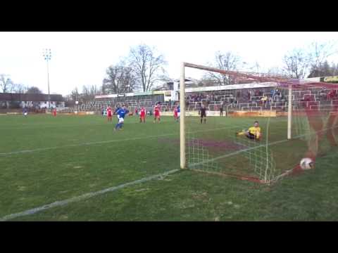 VfR Mannheim - SV 98 Schwetzingen / Das 2:1 durch Daniel Herm (90-+2)