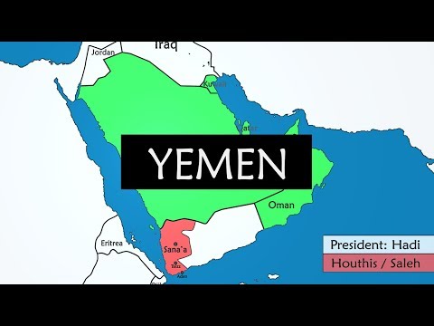 Yemen - 28 years of history on a Map