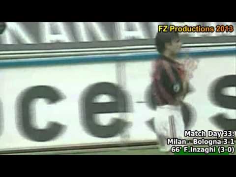 Serie A 2002-2003, day 33 Milan - Bologna 3-1 (F.Inzaghi goal)