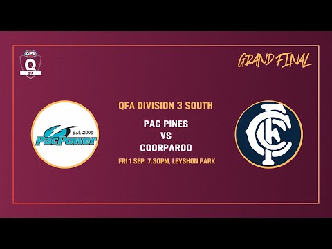 QFA Division 3 South Grand Final - Pac Pines v Coorparoo