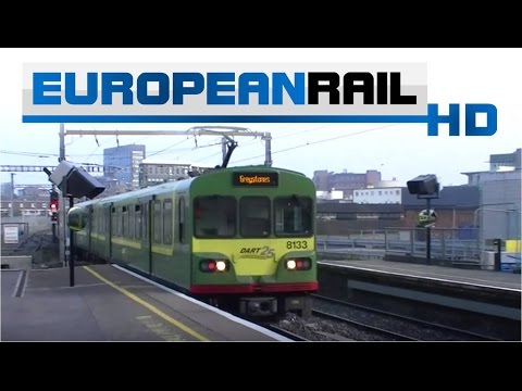 Iarnród Éireann Irish Rail DART 8100 EMU 8102 + 81xx + 8133 departs Dublin Pearse Station