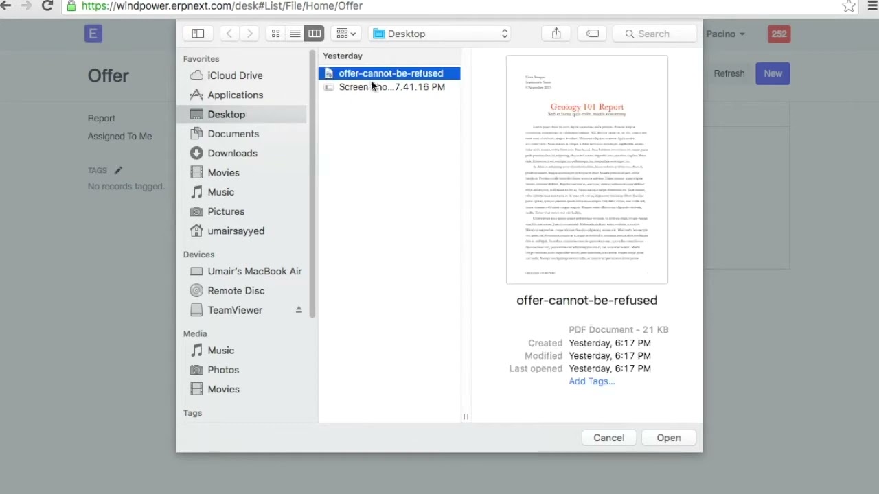 ERPNext   File Manager