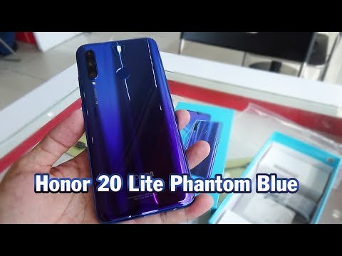 Unboxing Honor 20 Lite Phantom Blue color