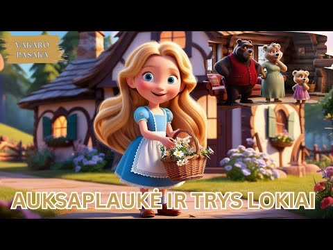 Auksaplaukė ir Trys Lokiai – Pasaka prieš miegą | Pasakos vaikams lietuviškai | Filmukai vaikams