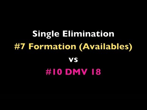 Formation vs DMV18 - Elimination Rd - #GKO2016