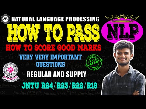 NLP-Important questions-How to pass-B.tech 3rd year-R22-Jntuh