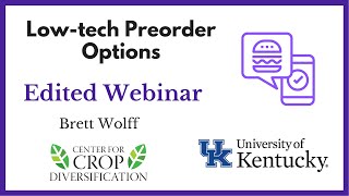 Low-Tech Preordering Options for Small Businesses