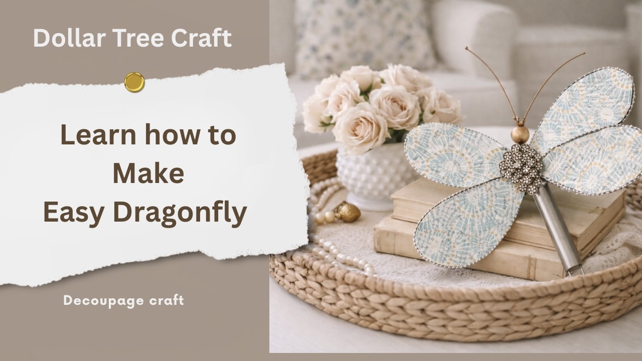 I Turned a Dollar Tree Whisk Into This Beautiful Dragonfly