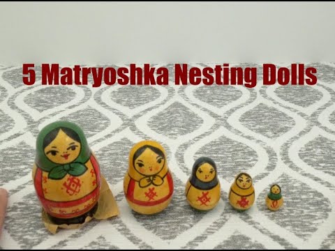 My Nesting Doll Collection #0030 – Russian Matryoshka Dolls (5 Dolls Total)