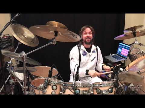 Marco Minnemann recording drums for Yuval Ron "Somewhere in this unvierse, somebody hits a drum"