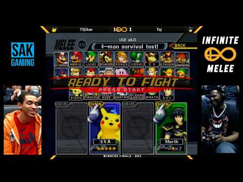 Avengers: Infinite Melee Winners Finals - TS|Axe (Falco/Pikachu) vs SAK|Taj (Marth/Mewtwo)
