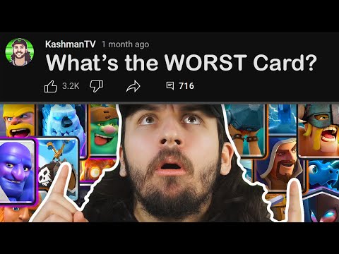 We made the WORST Deck in Clash Royale🤮
