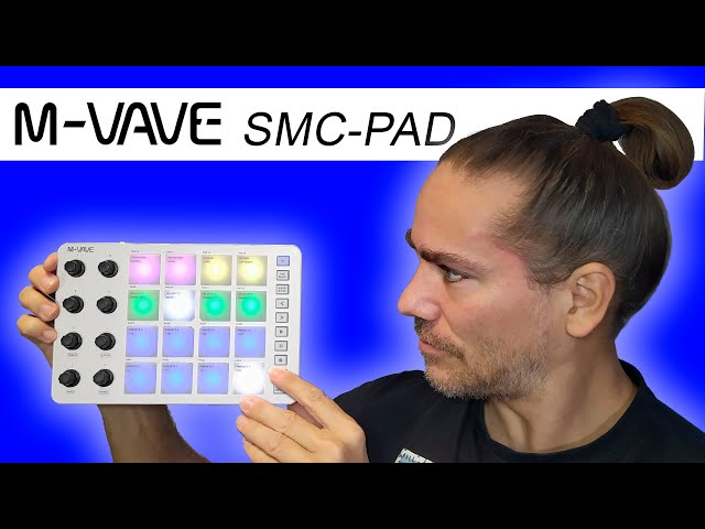 Vídeo relacionado con WALFRONT Controlador MIDI sin Cables Pad Portátil con 16 Pads de Batería RGB 8 Perillas Giratorias, Consola de Mezcla, Teclado de Pie M-wave, para Windows, para OS X, para IOS, para Android