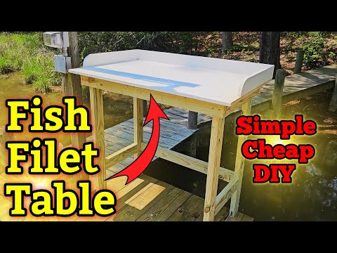 Fish Filet Table DIY How to Build Fish Cleaning Station (Simple & Cheap)