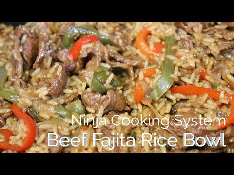 How to Make a Beef Fajita Rice Bowl Using the Ninja...