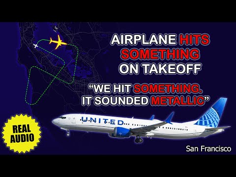 “We hit something”. Possible collision with drone. Boeing 737 MAX returns to San Francisco. Real ATC