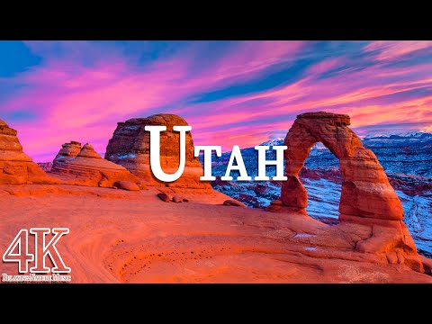 Utah in 4K ULTRA HD - Amazing Beautiful Nature Scenery | Scenic Relaxation Film With Calming Music