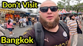 🇹🇭 FAT BALD EUROPEAN ENTERS LARGEST WEEKEND MARKET | EATING & SHOPPING IN BANGKOK, THAILAND