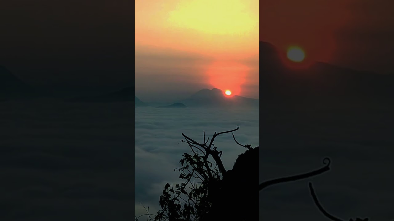 manungkot sunrise with moving cloud