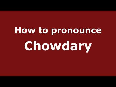 Pronounce Names - How to Pronounce Chowdary