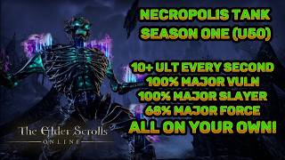 🔥Necropolis Necromancer Tank Build! Season One (U50) | Elder Scrolls Online Guide! 🔥 Class Mastery!
