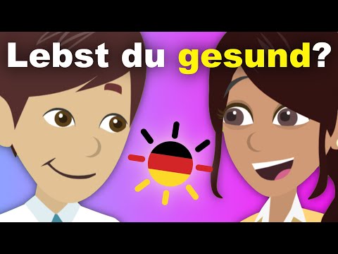 Deutsch lernen A1 A2 B1 - Wie bleibst du gesund?