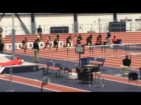 Jarret Eaton Men's 60m h  Final 7.49! 2012 Penn State National Meet