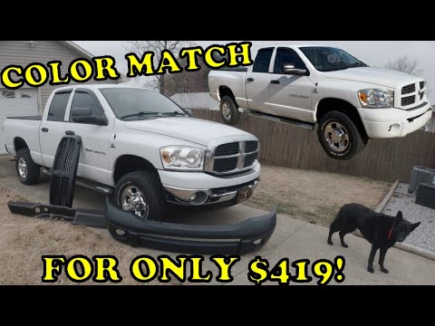 Color Matching the Bumpers on my 2006 Dodge Ram 2500 for only $419!