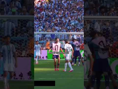 another angle of the Spain vs Argentina fight.