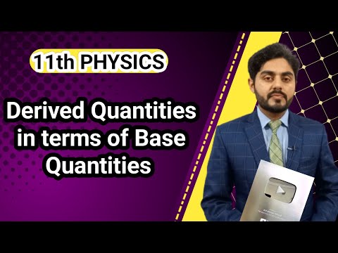 Derived units in terms of base units class 11 | nbf | National book foundation | Federal board