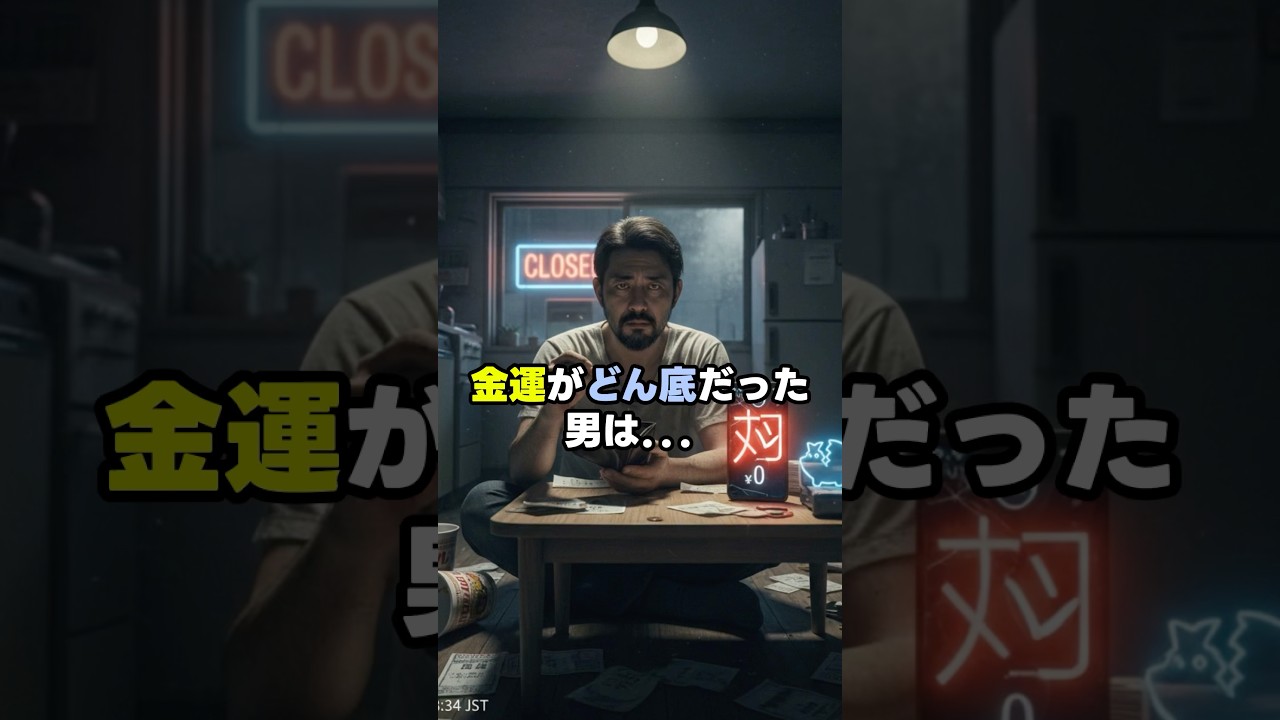 金運がどん底だった男は… #金運 #お金 #開運 #手相 #ランキング #shorts