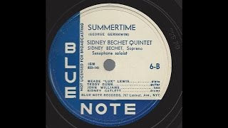 Sidney Bechet Quintet - Summertime - '39 Jazz on Blue Note 78 rpm label