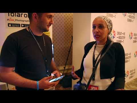 Creative industry summit 2018  Abla fahita sophia AI robot #Creativeindmena #ideabakers #theworxemc