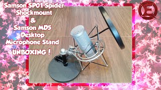 Video thumbnail for Samson SP01 Spider Shockmount & MD5 Desktop Microphone Stand UNBOXING by ReyAidhi