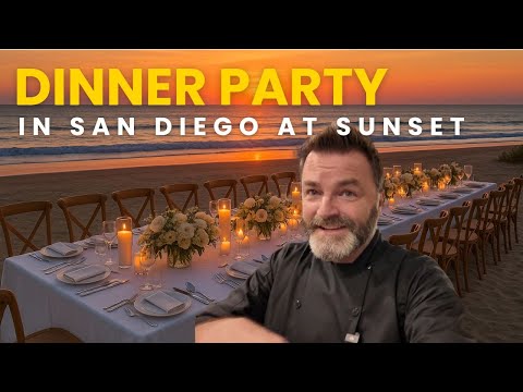 Private Chef Does Wedding Dinner On The Beach in San Diego